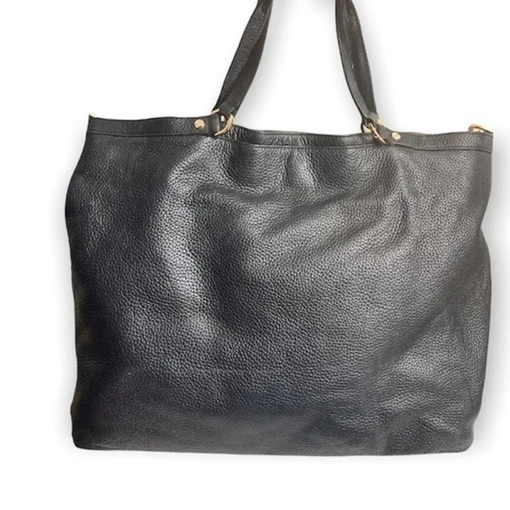 Michael kors black leather two way bag